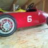 Image of a Morrelet Guérineau Ferrari SPA pedal car 1960's also known as Ferrari Sharknose